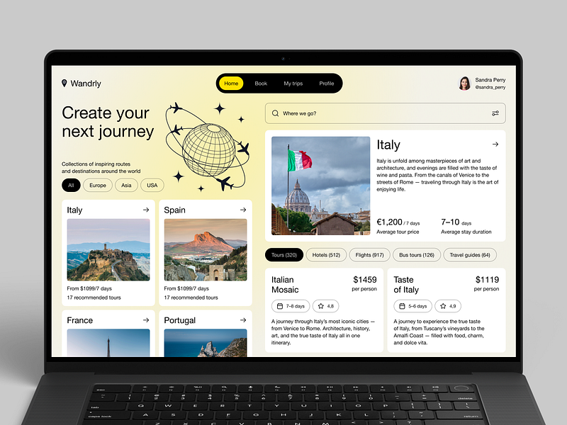 Travel Planning Web App
