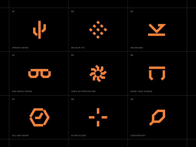 Sunglasses Company Brand Icons