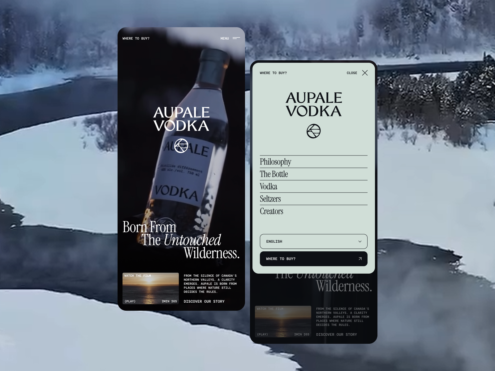 Aupale Vodka ディテール 1