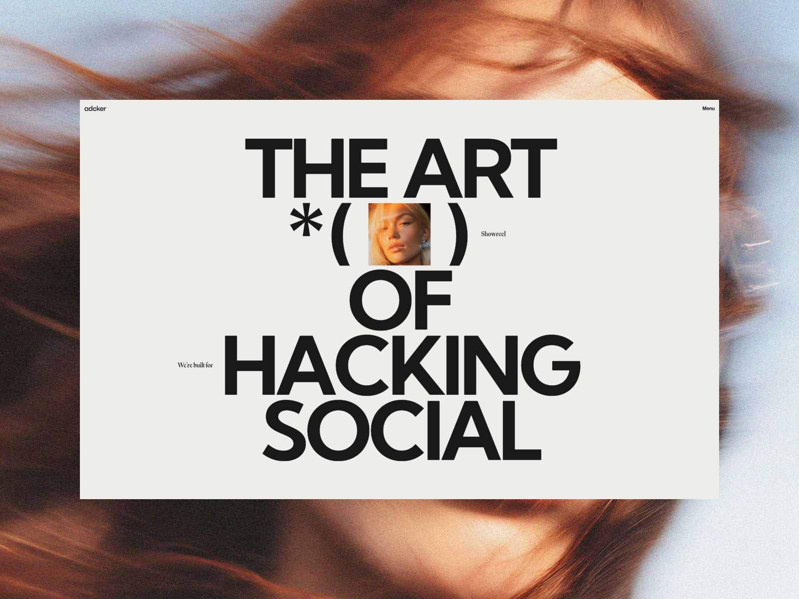 Adcker - Awwwards Honorable Mention
