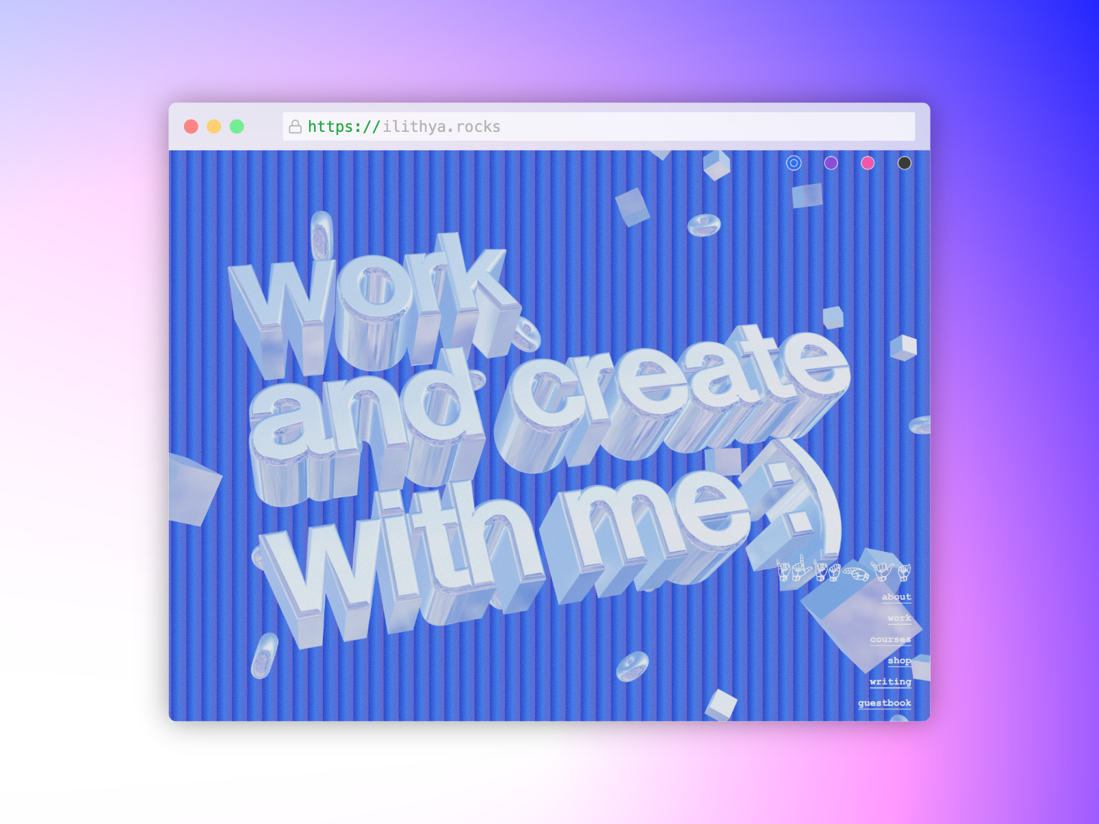 ilithya.rocks - Awwwards Honorable Mention