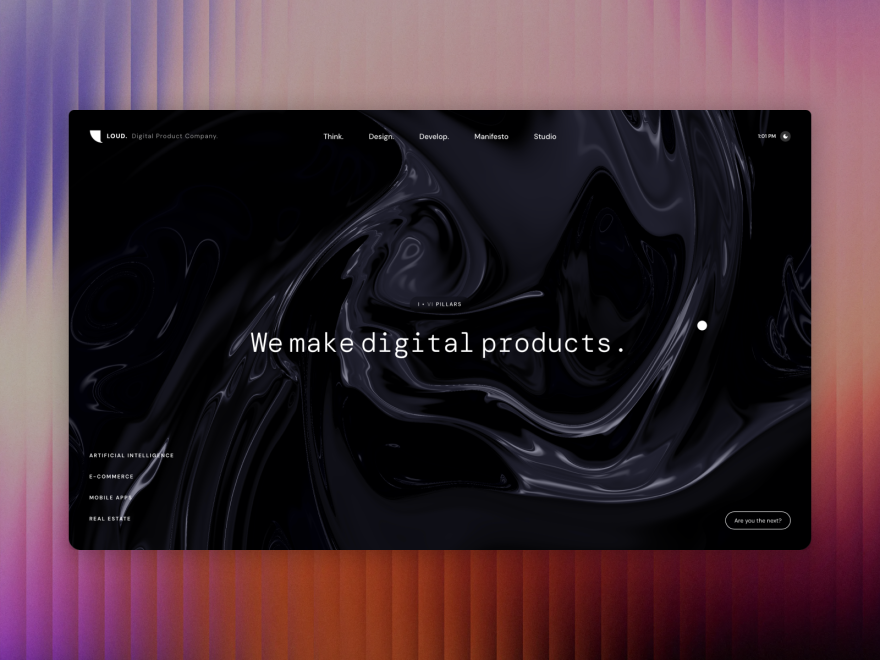 LOUD. Digital Product Company.